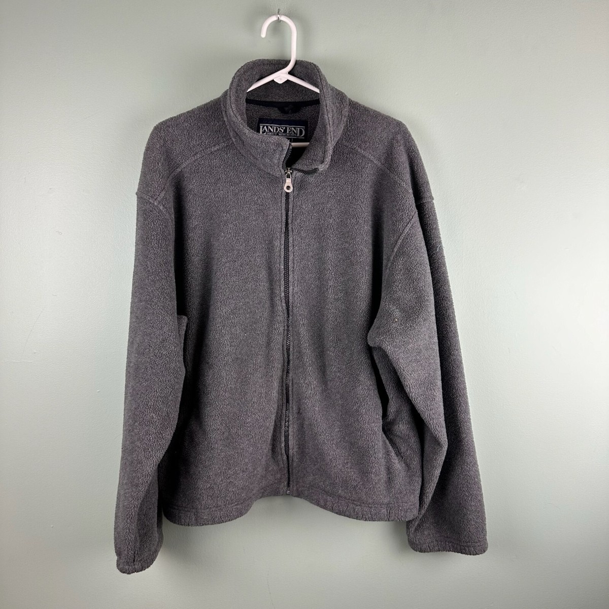 トップス LANDS'END POLARTEC FLEECE JACKET Lands End POLARTEC Fleece Jacket 10 12 M Women Hooded Cinch