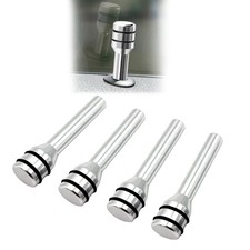 4 Pcs Car Door Lock Knobs, Universal Door Lift Bolt Auto Inner Door Pull Pins Al