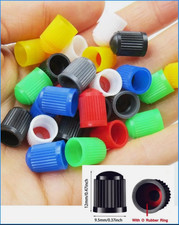 10x Ventilkappen Ventildeckel Schrader Deckel Auto Ventilschutz-Kappe mit O Ring