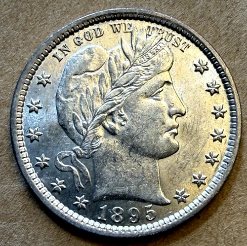 1995 P Barber Silver Quarter - BU