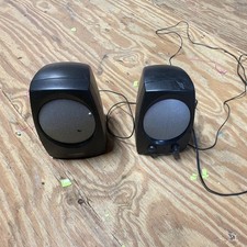 Creative GS350 2.0 Channel Wired Computer Speakers Pair Black Plastic