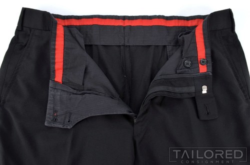 ISAIA Base S Solid Black Aquaspider Wool Jacket Pants SUIT - EU 54 / US 44 S - Picture 9 of 10