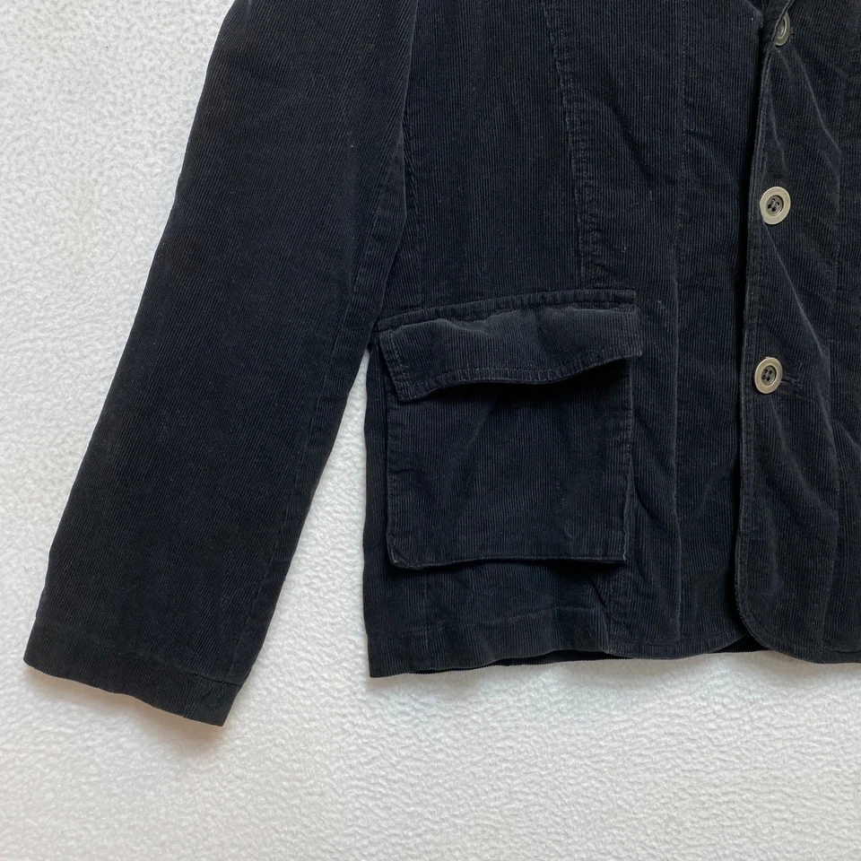 DSQUARED2 Blazer Jacket Mens XL Black Corduroy Zip Out Bib Coat - Image 4 of 4