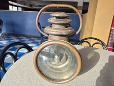 Antique Unmarked Gray Davis Dietz Carriage Buggy Brass Side Lamp