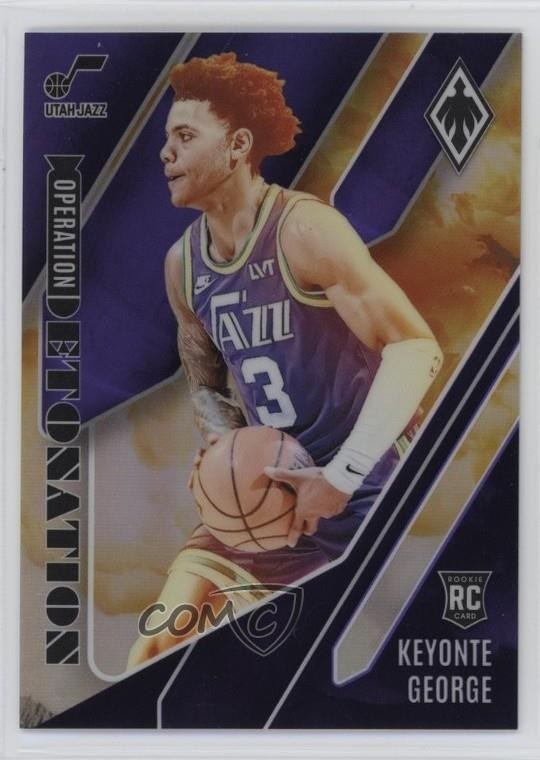 2023-24 Panini Phoenix Operation Detonation Purple 16/75 Keyonte George #11 3g6