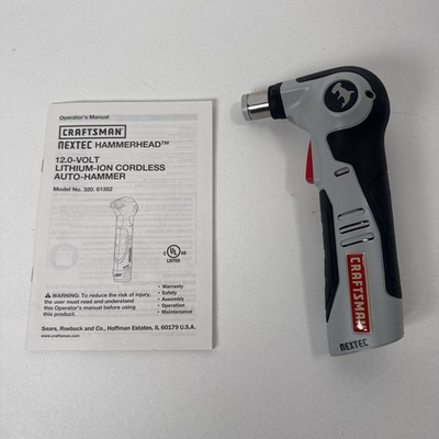 #ad Craftsman Nextec 12V Right Angle Hammerhead w Manual Working TOOL ONLY $34.99