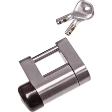 Reese Towpower Professional Trailer Coupler Lock, Chrome, Model# 70305