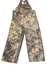Carhartt Realtree XTra Camouflage Double Knee Bib Overalls Youth Size 10