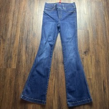 SPANX EveryWear Flare Pull-On High-Rise Jeans Midnight Wash Women  s Size Small