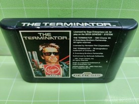 The Terminator (Sega Genesis) CIB w/Reg Card And Hand Tab-Authentic-TESTED-