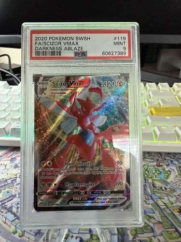 Scizor VMAX graded PSA 9 for sale on eBay