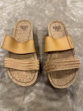 Reef Cushion Vista Hi slides Natural Braid womens 7