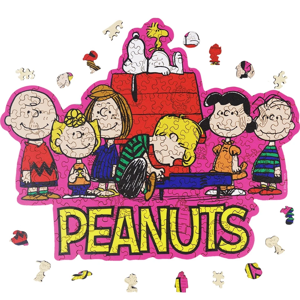 Rompecabezas de madera oficial Peanuts Gang 200 piezas | Snoopy Puzzle regalo Foto 3 de 4