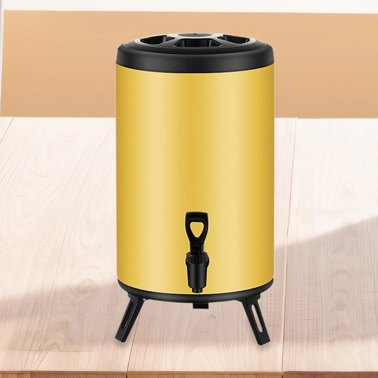 8L Insulated Beverage Dispenser with Spigot Thermal with Folding Stand Stainless