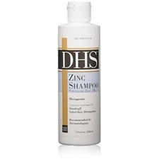 DHS Zinc Shampoo for Dandruff  Seborrheic Dermatitis, 8 Fl Oz
