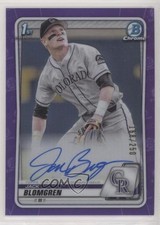 2020 Bowman Draft Chrome Picks Purple Refractor 168/250 Jack Blomgren Auto 7i2