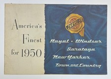 Original 1950 Chrysler "America's Finest for 1950" Mopar #CS-258