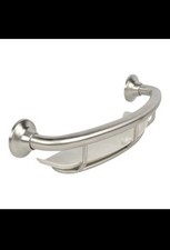 MOEN Home Care 16 in. Concealed Screw Grab Bar w/ Shelf - Brushed Nickel