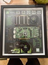 XFX NVIDIA GeForce 8800 GTS Alpha Dog Edition Disassembled GPU Art Display