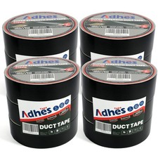 ADHES Heavy Duty Duct Tape, 16.5mil Fabric Tape, 12Rolls 1.88inch x 35yd, Wat...