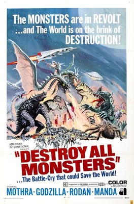 Destroy All Monsters 004 Movie Poster 2''x3'' Refrigerator Locker MAGNET