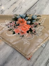 Vintage 100 Silk Scarf From Japan 31 Square 1970 s-80 s.