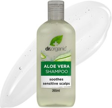 Dr Organic Aloe Vera Shampoo Soothing All Hair Types Natural Vegan Cruelty