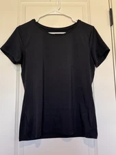 Women’s All in Motion Small S black active workout dance tee top