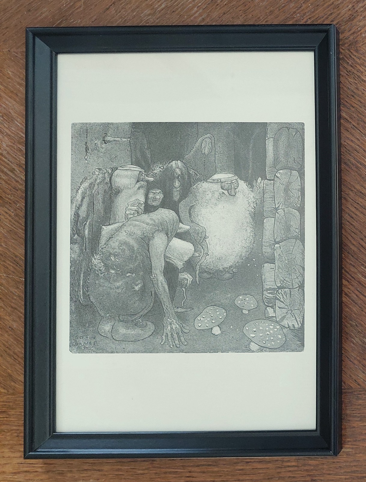 John BAUER Original mezzotype, 1918 / Framed