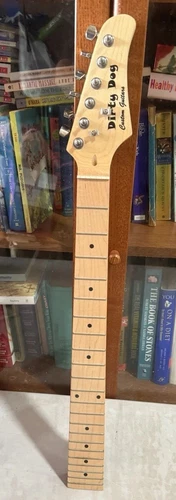Right Handed S Type Strat 25.5" Scale Electric Guitar Neck w/ Tuners & Trees! 