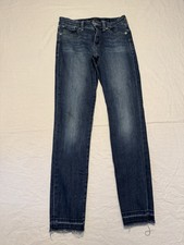 Ava Mid Rise Skinny Ankle Jeans Lucky Brand Sz 0/25 Medium Wash Women's