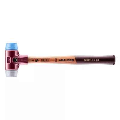 Simplex 30 12 Oz. Mallet with Soft Blue Rubber, Grey Rubber Inserts, Non-Marring