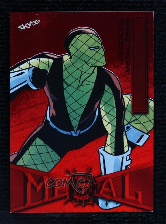 2022 Upper Deck Marvel Metal Universe Spider-Man PMG Red 12/100 Shocker #78 18f3