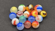 Vintage Akro Agate Corkscrew Patch Marbles Lot