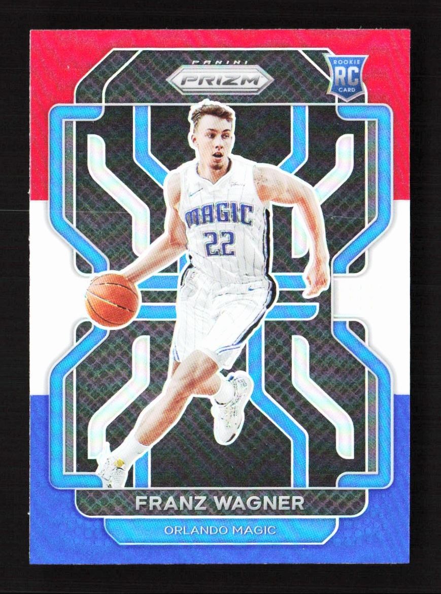 2021-22 Panini Prizm Red/White/Blue Franz Wagner RC Orlando Magic #310