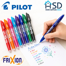 Pilot friXion Pen Erasable Medium 0.7mm Rollerball Heat Erase Rub Out Friction