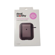 Deal Worthy Earbud Wireless Case Cover, FITS AirPod Gen 1/2, NEW, BLACK