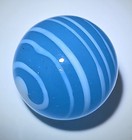 TRANSLUCENT BLUE CONTEMPORARY SHOOTER MARBLE. .778" #201 — photo 5