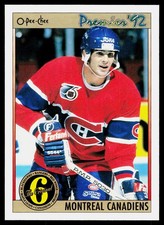 1991-92 O-Pee-Chee Premier Sylvain Turgeon #184 Montreal Canadiens