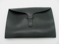 Rutherfords English Bridle Leather Tongue Folio. Document Portfolio, Waxed.