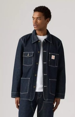 Levi s Berkley Chore Jacket Men s S Rinse Denim Workwear NWT MSRP $150 Blue