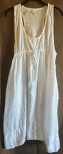 Pure DKNY Summer Dress in Linen in White, L