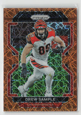 2021 Panini Prizm #272 Drew Sample Orange Laser Prizm