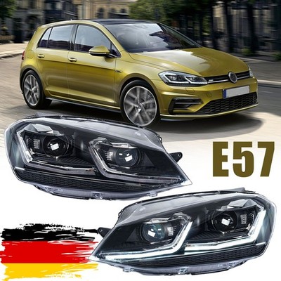 E9 Paar LED Scheinwerfer für VW Golf7 VII 2013- 2017 2018 DRL Frontscheinwerfer