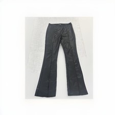 Fashion Nova Black Pleather Faux Leather Pants Plus 1X Baddie Bottom Split