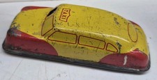Vintage Argo 4" Tin Litho Taxi Cab W/Taxi Fare Meter Untested