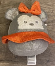 Minnie Disney 100th Anniversary Silver Squishmallows Minnie Mouse 5x6x4  EUC