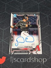 2021 Bowman Chrome Prospect Jeferson Espinal CPA-JE 1st Bowman Auto K1