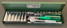 Vintage S-k Professional Tools 4921 21pc 14 Drive Sae Socket Set Made In Usa