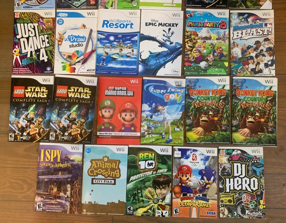 Wii Manual Lot Of 30+ Manual/Instruction Booklets - Image 3 of 4